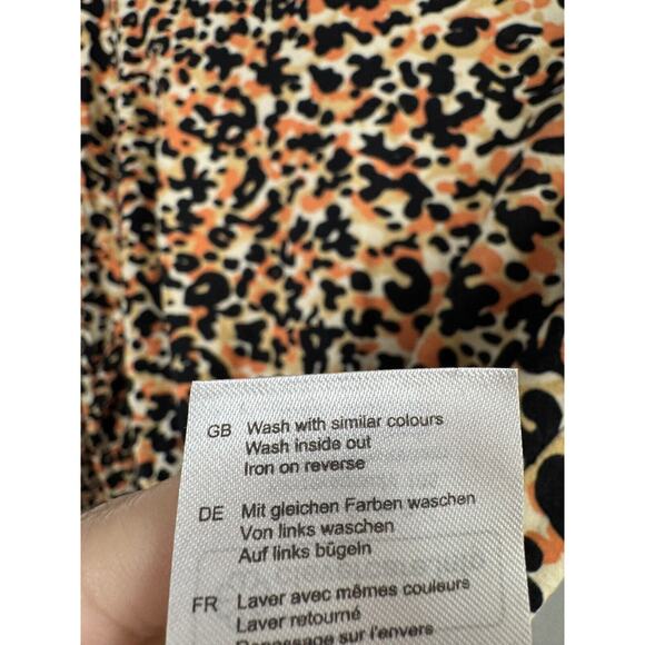 Scotch & Soda Leopard Print Long Sleeve Top Maximalist Statement Junior 16 - Picture 4 of 7